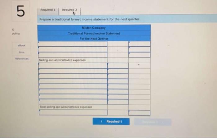 the next quarter at a selling price of $100 per unit. The