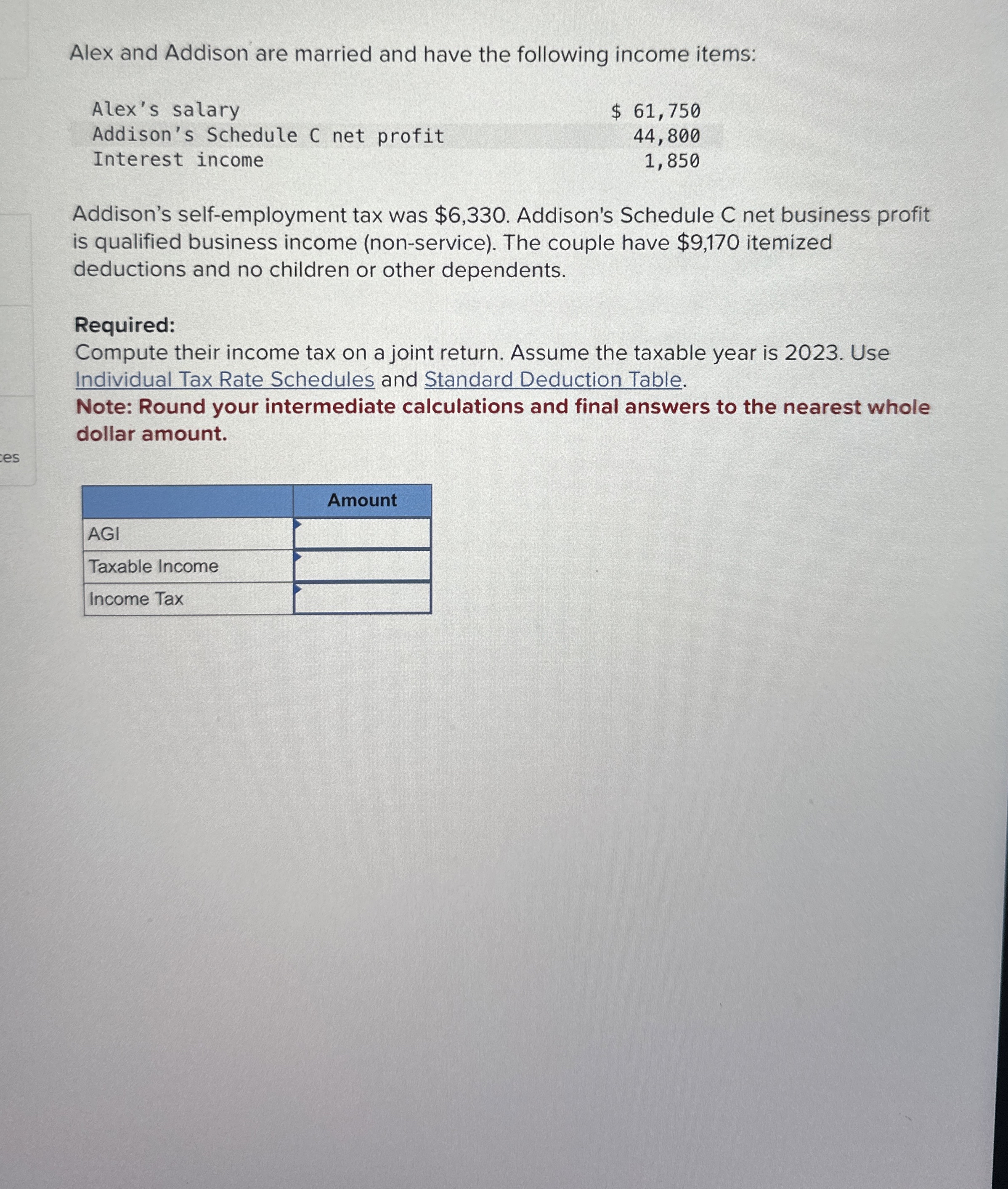  Ms. Hill earned a $113,500 salary, and Mr. Gomez earned a