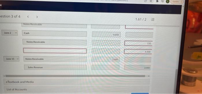 Cash 10.150 Accounts Receivable 150 Apr 12 Canh 10.000 NOS cah 40