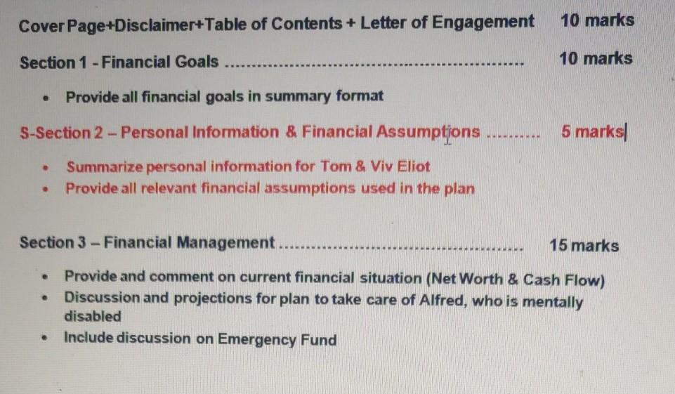 Eliot (age 70) and Viv Eliot (age 58) live in a small