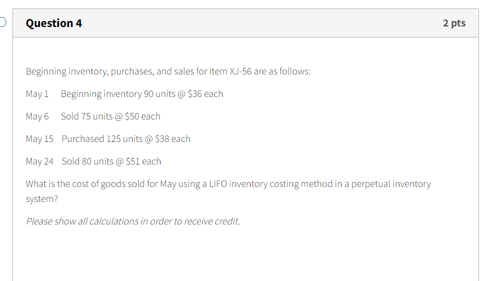Solve question 4 and show work. Use the excel sheet for reference