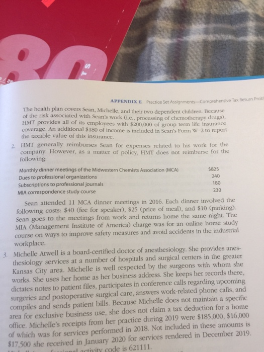 1040 and all the schedules with it. South Western Federal Taxation Comprehensive