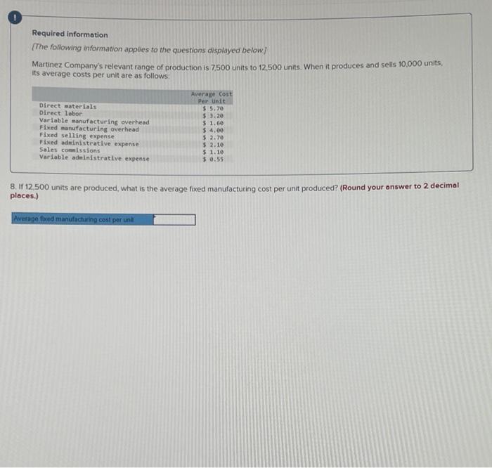 $ 2.10 $ 1.10 $ 0.55 Required: 1. For financial accounting purposes,