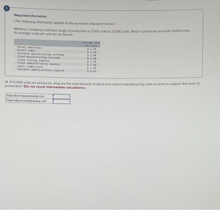 Variable manufacturing overhead Fixed manufacturing overhead Fixed selling expense Fixed administrative expense