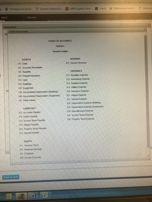 system At December 31, 2019, the following unadjusted account balances were available