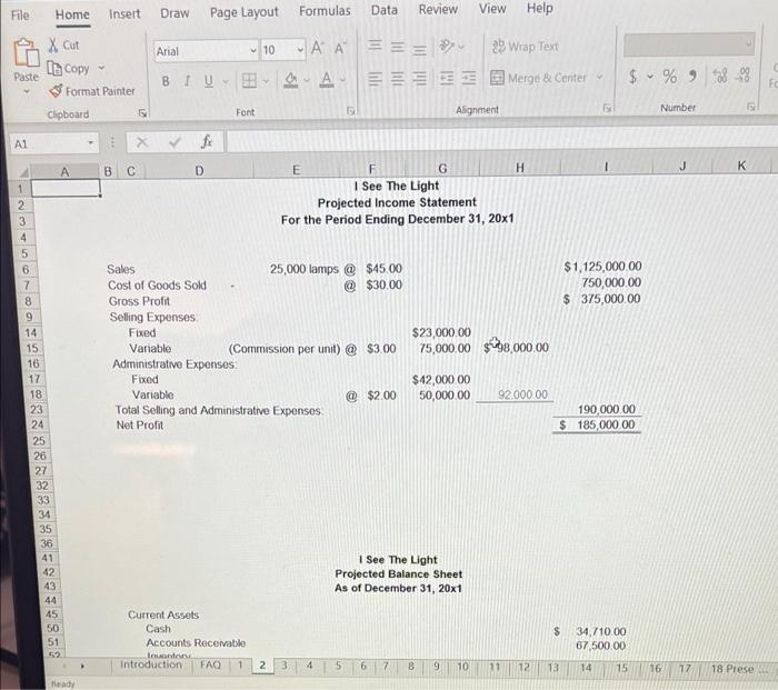  please answer everything in yellow!! File Home Insert Draw Page Layout