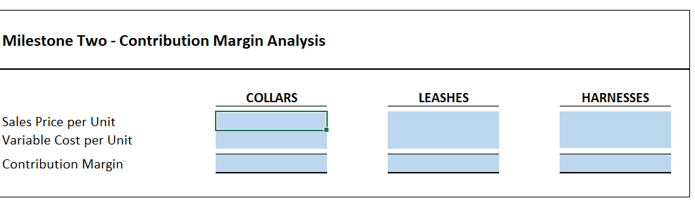  Use information from Milestone One and the provided Milestone Two Market