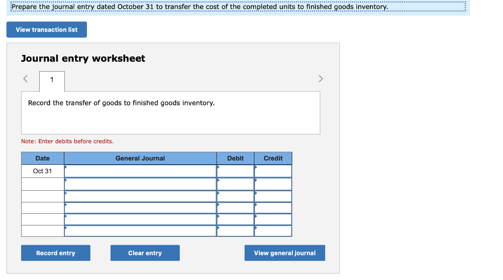 C3, P4 Fast Co. produces its product through a single processing department.
