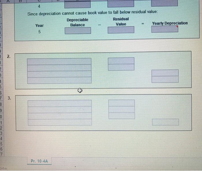 here) 3 Instructions Answers are entered in the cells with gray backgrounds.