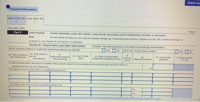 Answers. During year 1, they bought the following assets and incurred the