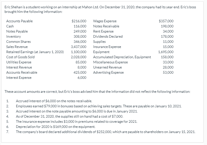  Eric Shehan is a student working on an internship at Mahon