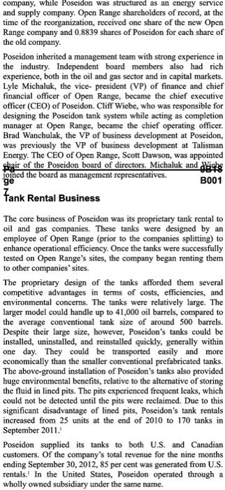 and Open Range. --------------------- POSEIDON CONCEPTS CORPORATION: BOOM TO BUST On February