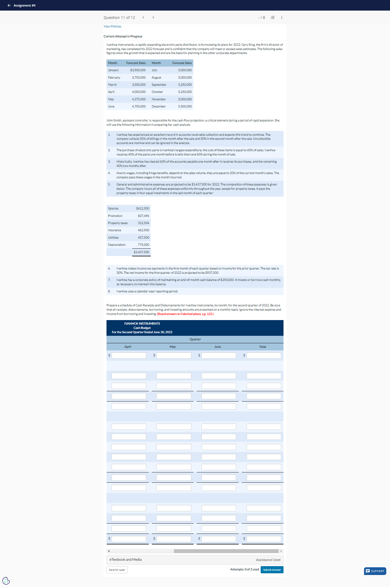  Can someone please solve this question? Ivanhoe Instruments, a rapidly expanding