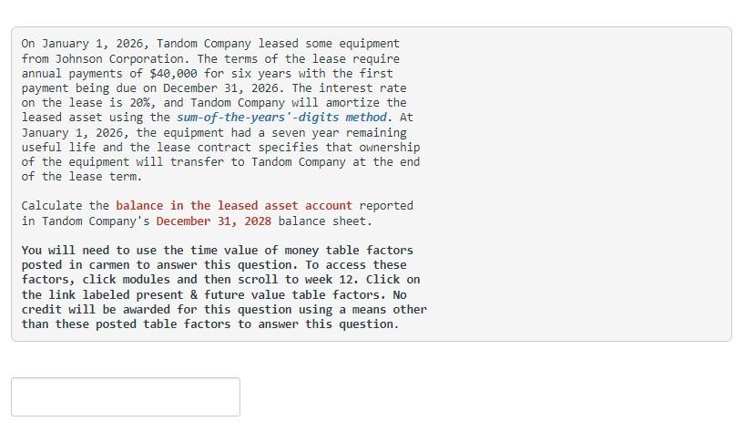 Please use any Annuity or Lump sum values needed from tables