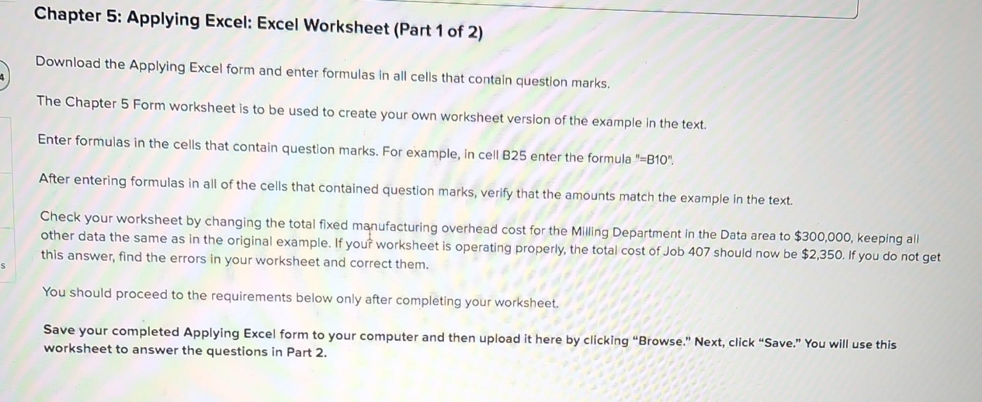  please use excel formulas and please show the formulas applied as