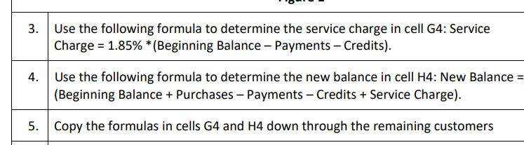 How do I apply these formulas in Excel? \begin{tabular}{|c|l|} \hline 3. &
