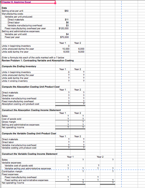 For example, in cell B26 enter the formula "= B17". After