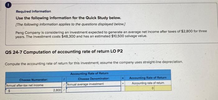 [The following information applies to the questions displayed below) Peng Company is