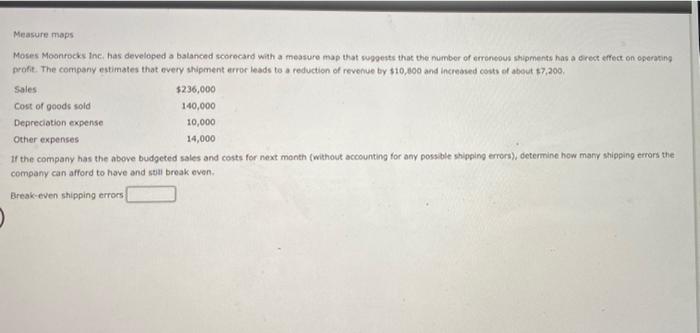 please help me with the first two questions Measure maps Moses Moonrocks
