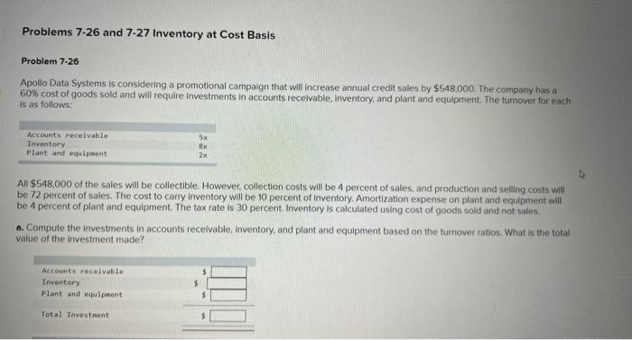  asap Apollo Data Systems is considering a promotional campaign that will