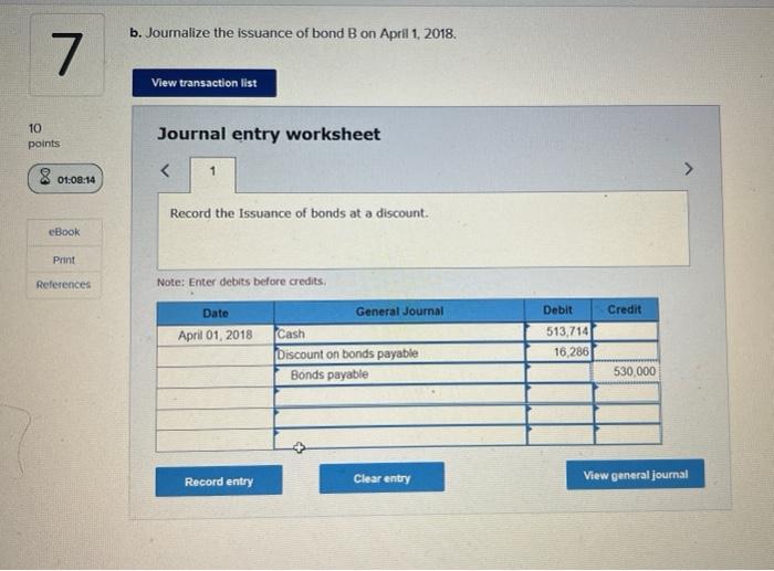 whole dollar.) Required: 1. Bond Issue A a. Were the bond A
