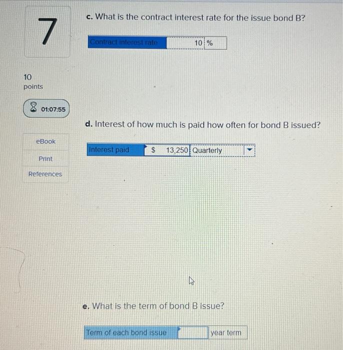 issued at a premium and/or discount? 1. Bond Issue A a. Were