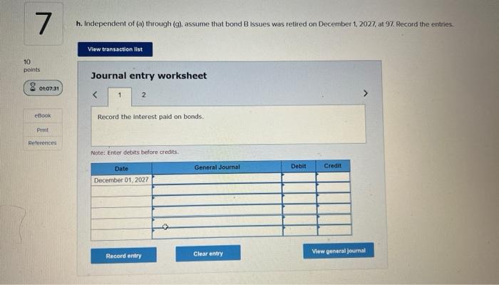 Issued at premium Issued at premium \& discount b. Journalize the issuance