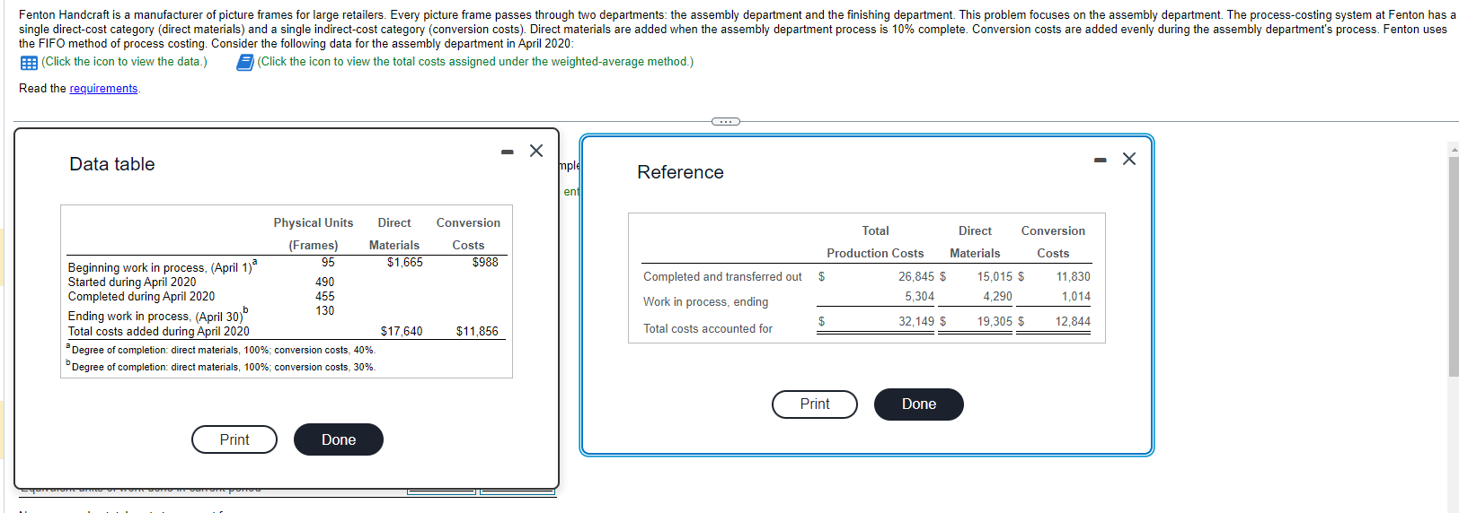  the FIFO method of process costing. Consider the following data for