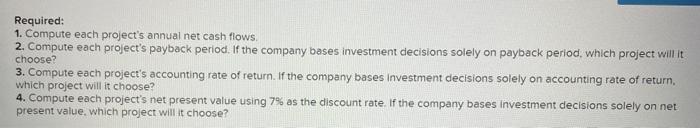 accounting rate of return, and net present value LO P1, P2, P3