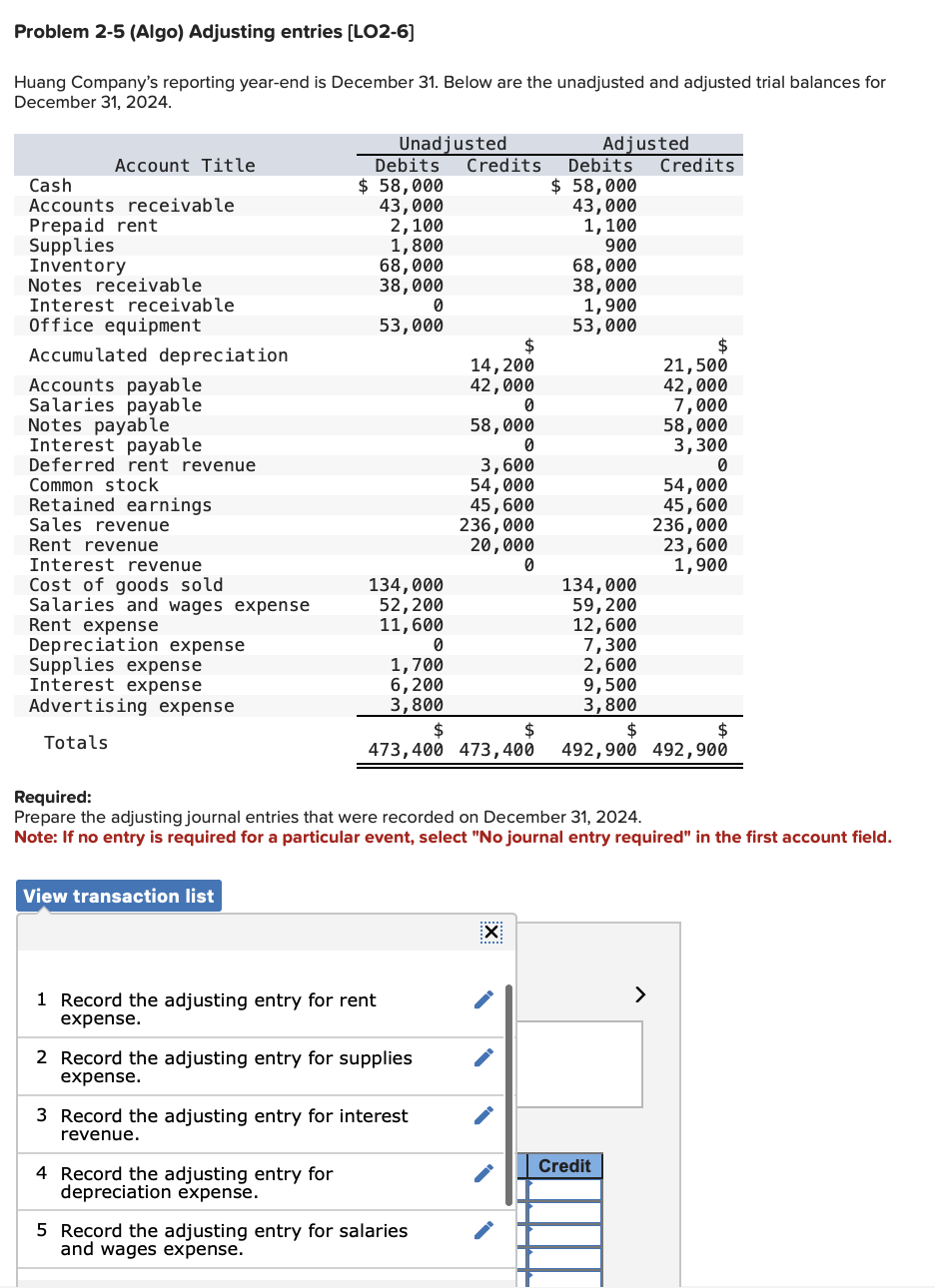  Please answer all journal entries below 1 Record the adjusting entry