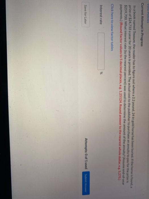  View Policies Current Attempt in Progress In a book named Treasure,