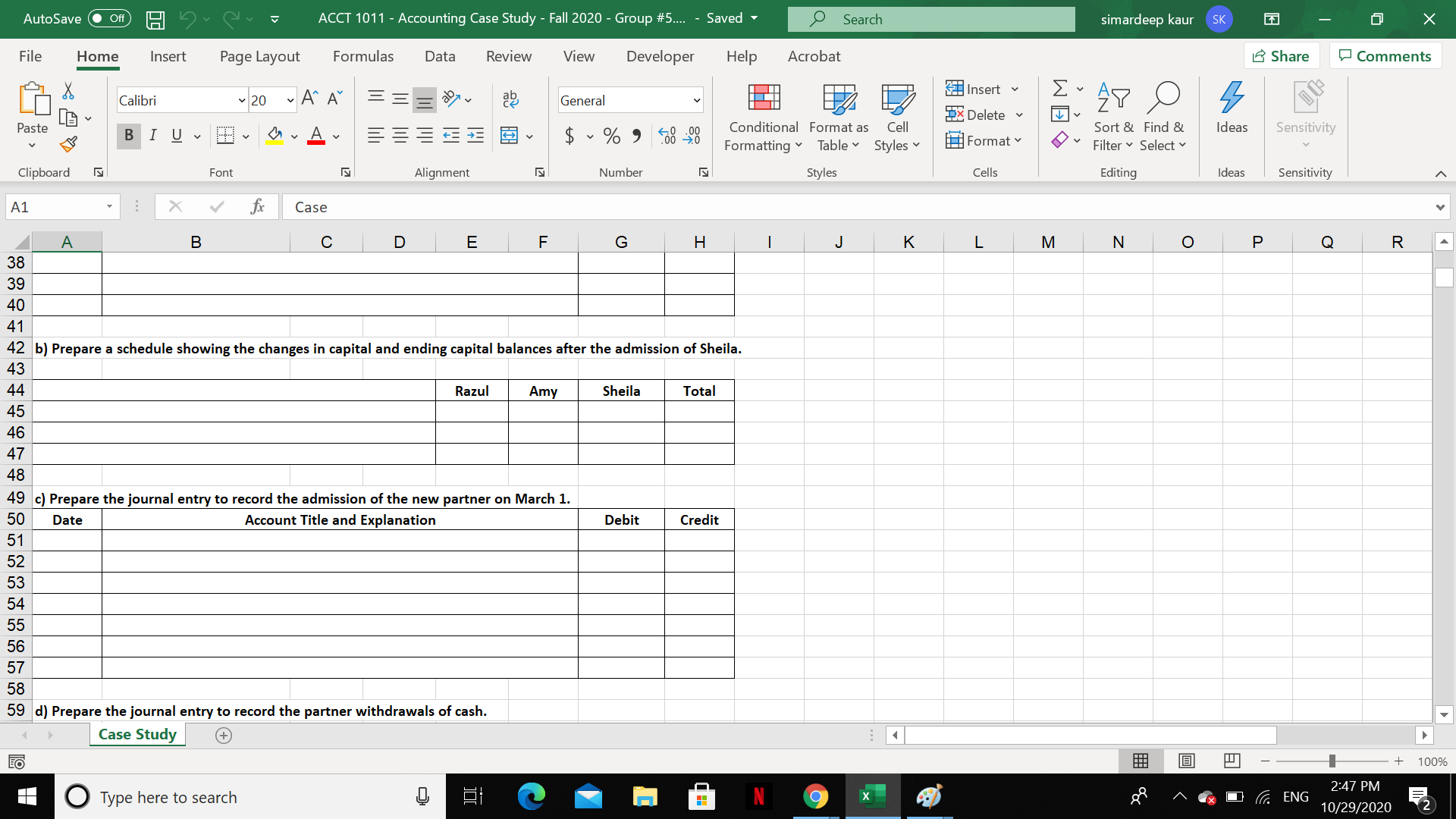 Insert Page Layout Formulas Data Review View Developer Help Acrobat Share Comments