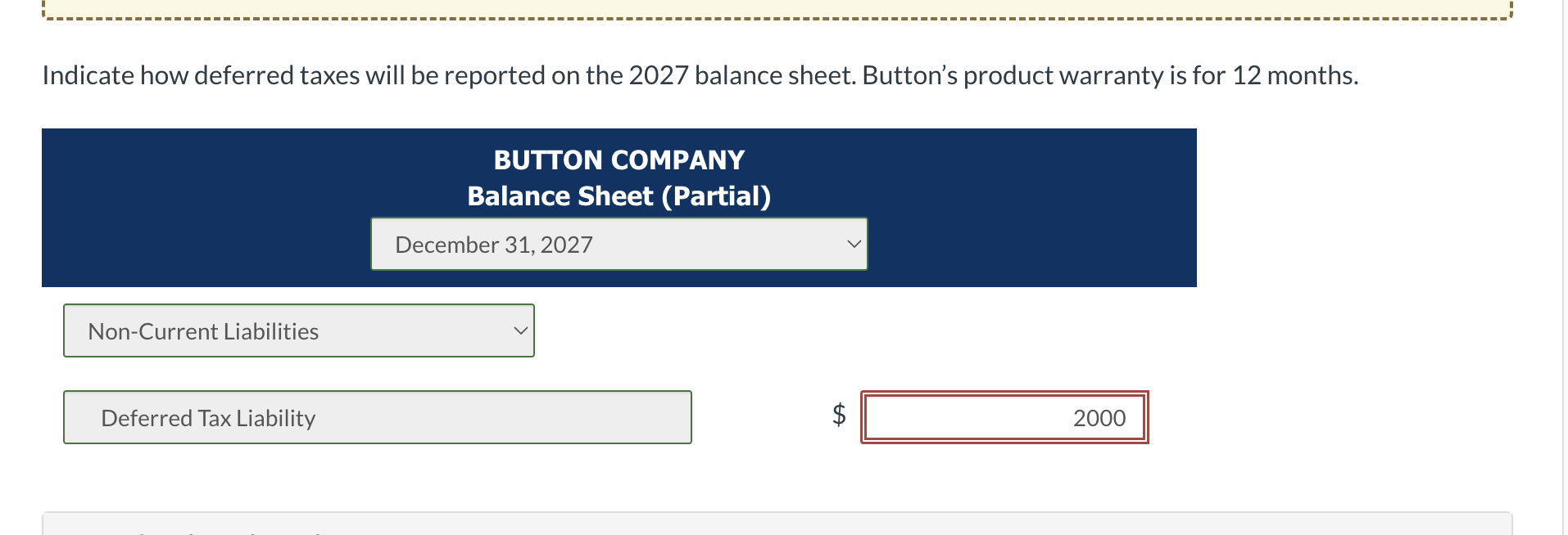 tax expense and income taxes payable. The income tax rate for all