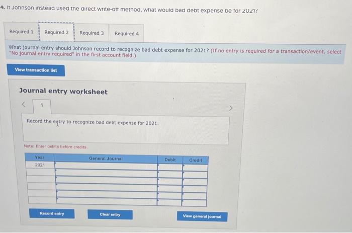 (L07-5, 7-6) Johnson Company calculates its allowance for uncollectible accounts as 20%