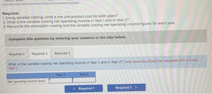 manufacturing overhead Fixed manufacturing overhead ($264,000 = 22,000 units) Absorption costing unit