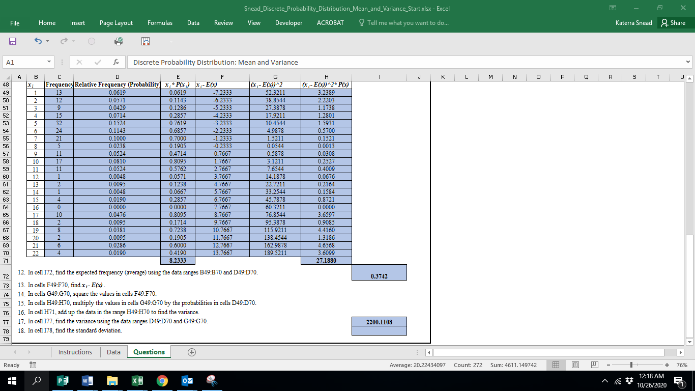 What can't you read- I need help with the formulas for the