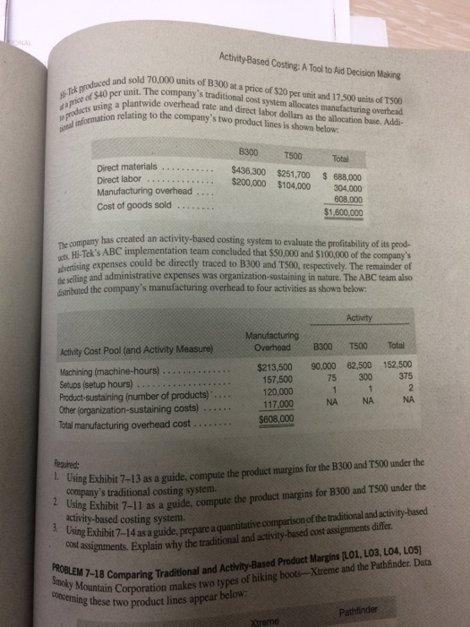7 12, in req 2 exhibit 7 11, in req 3 7