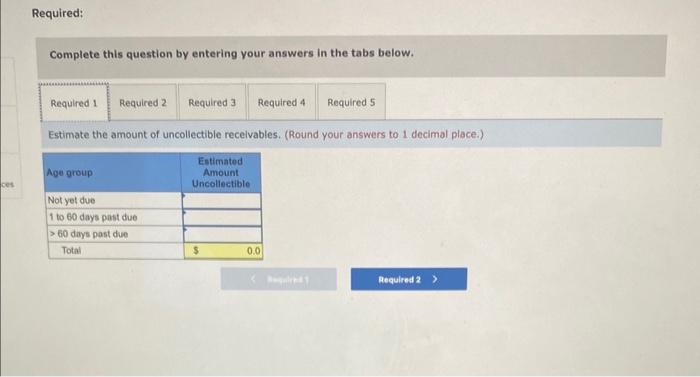 Customer Individual Account Balance Required: Complete this question by entering your answers