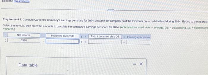 common shares for this problem? can i get a step by step