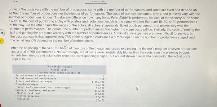 The Little Theatre is a nonprofit organization devoted to staging plays for