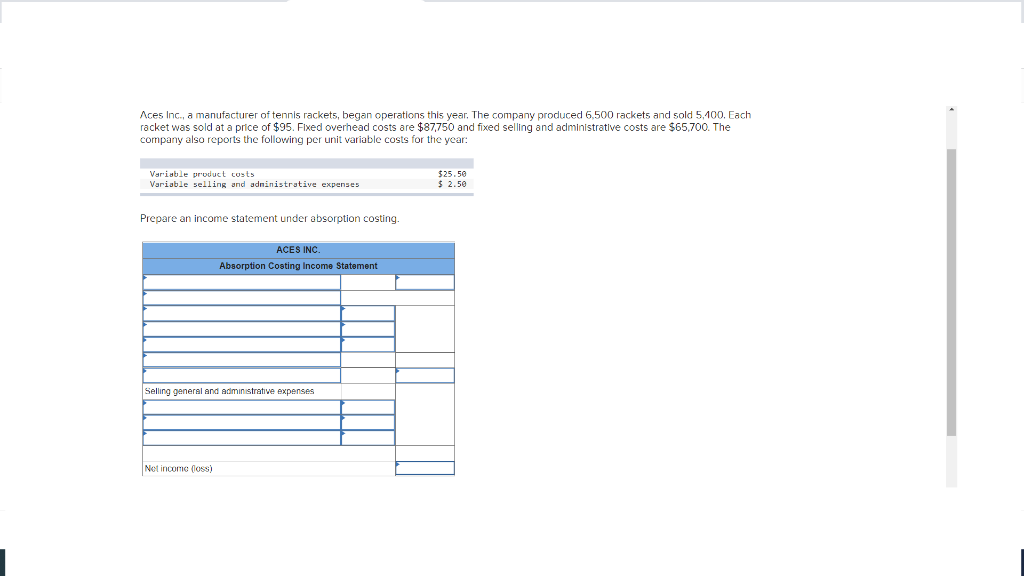 please answer this correctly! thank you. will thumbs up! Aces Inc,