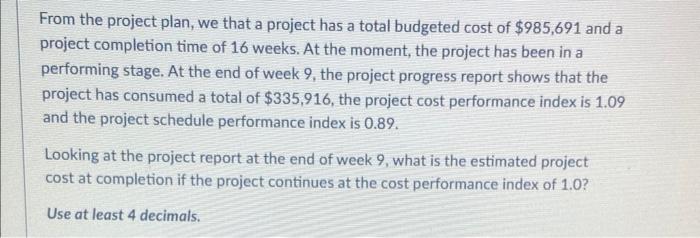  I need help finding the answer to this problem? From the