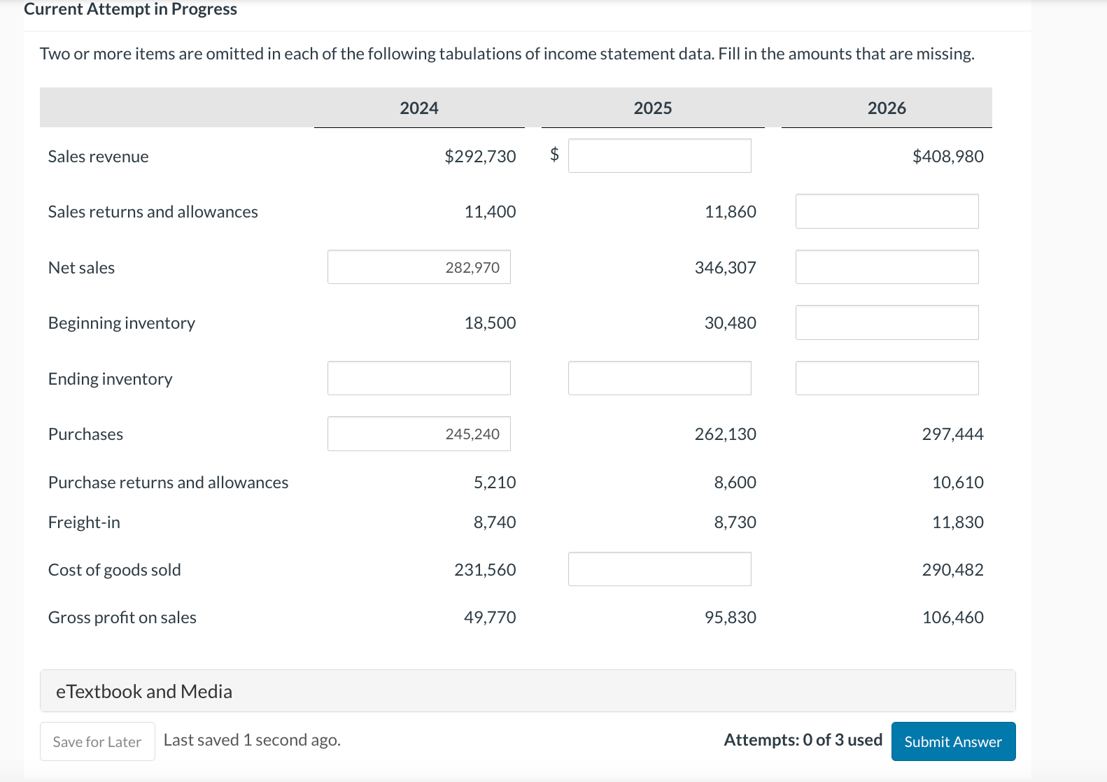 available Compute the April 30 inventory and the April cost of goods