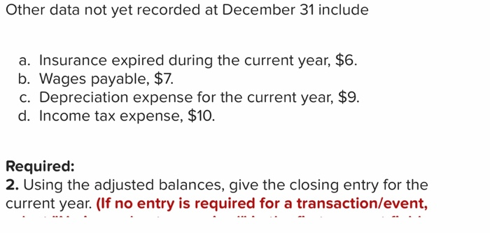 of its first year of operations ending December 31. To simplify the