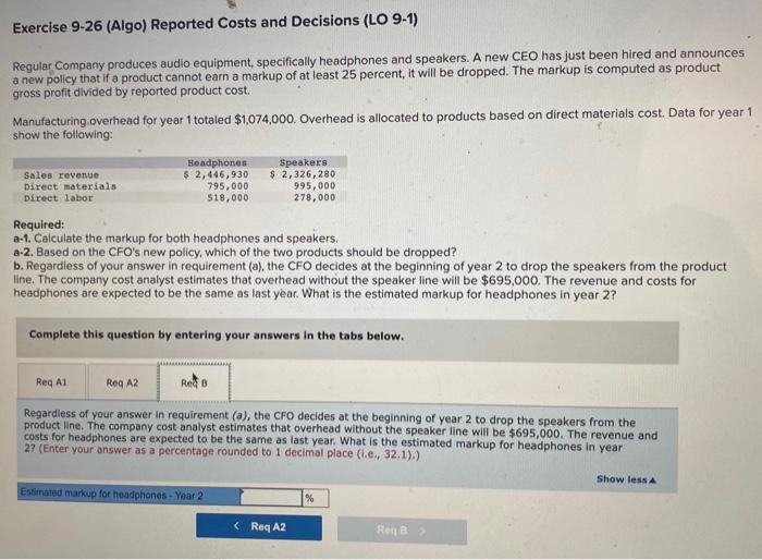 been hired and announces a new policy that if a product cannot