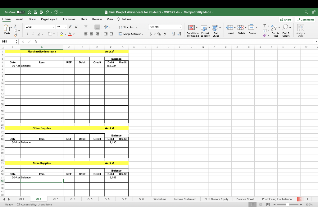 Cash = 88,900 - debit Merchandise Inventory = 163,284 - debit Office