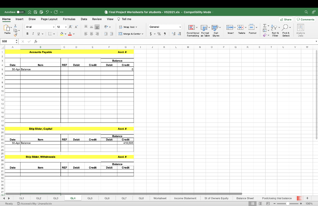 Insurance = 6,427 - debit Office Equipment = 58,752 - debit Accumulated