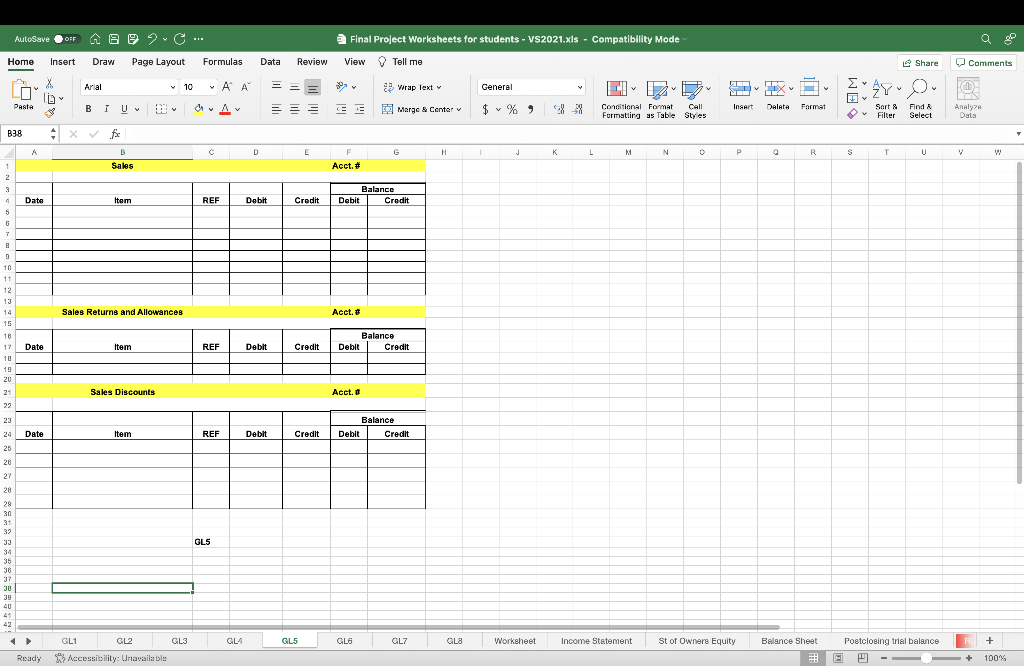 depreciation - office equipment - credit - 19,898 Store equipment - 134,960