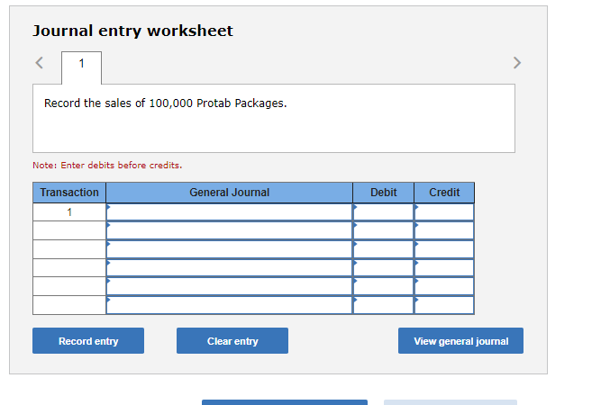 sales price of a Protab Package includes the following: One Protab computer.