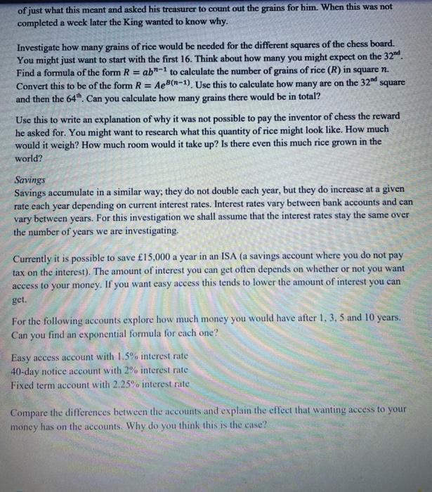 According to folklore the man who invented chess was granted the right